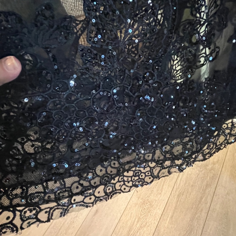 New- Designer Custom Black Gown With Swarovski Cr… - image 5